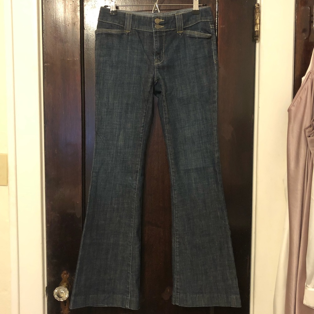 GAP Curvy Dark Wash Jeans. Bootcut. Some Stretch.
